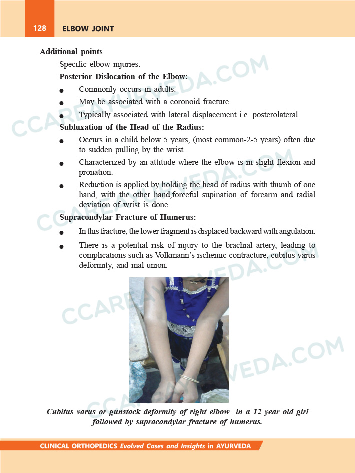 Elbow Joint - Clinical Orthopedics Book Page